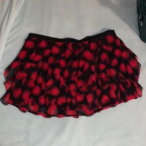Mini xl Princess VeraWang mini skirt red and black